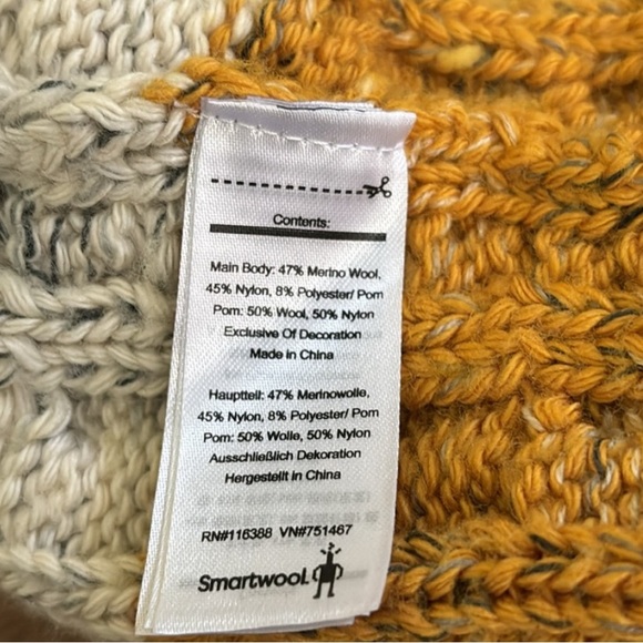 Smartwool Isto Retro Beanie NWOT Winter Hat Honey Gold - Picture 3 of 9